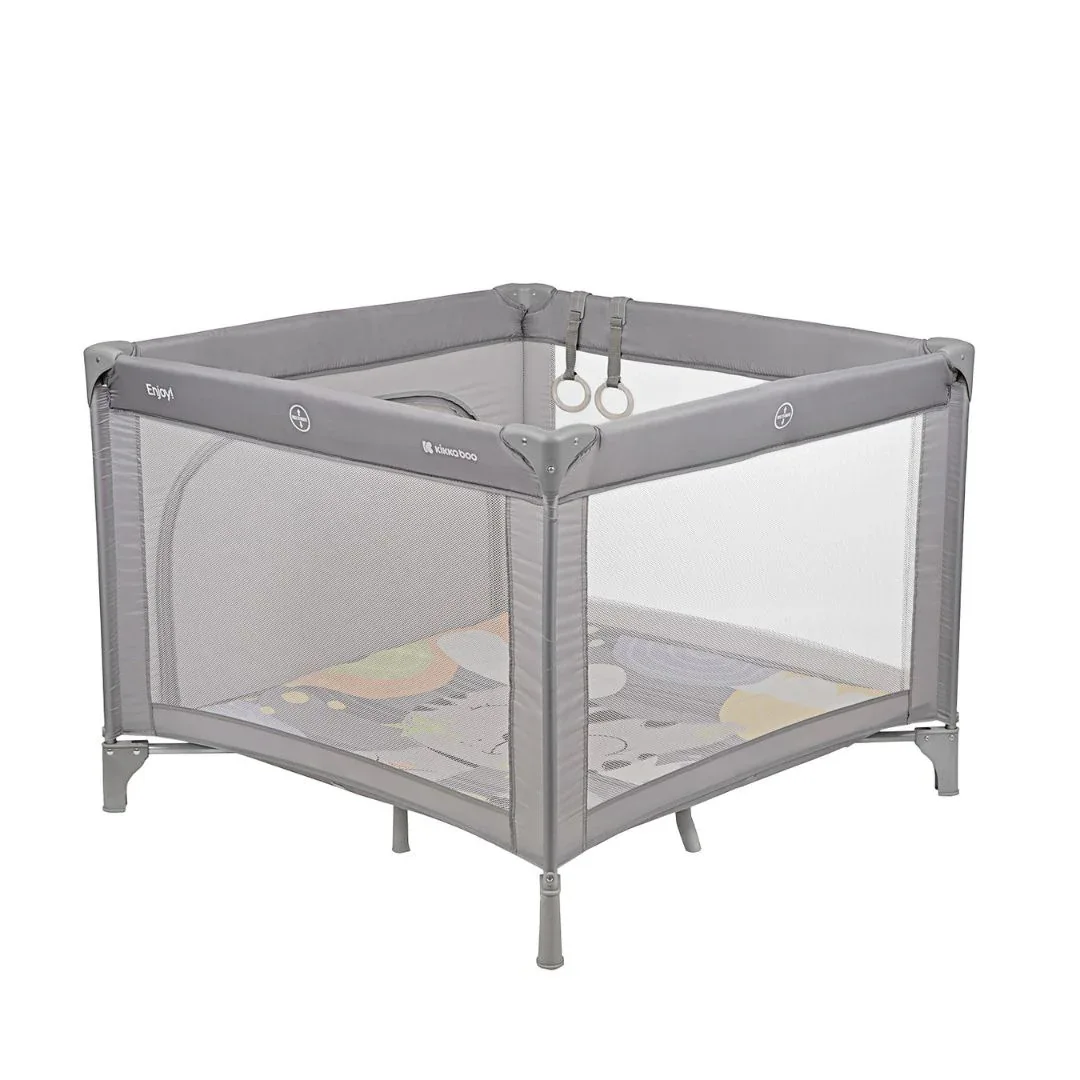 KikkaBoo® Playpen Enjoy 97x97 Grey Cat