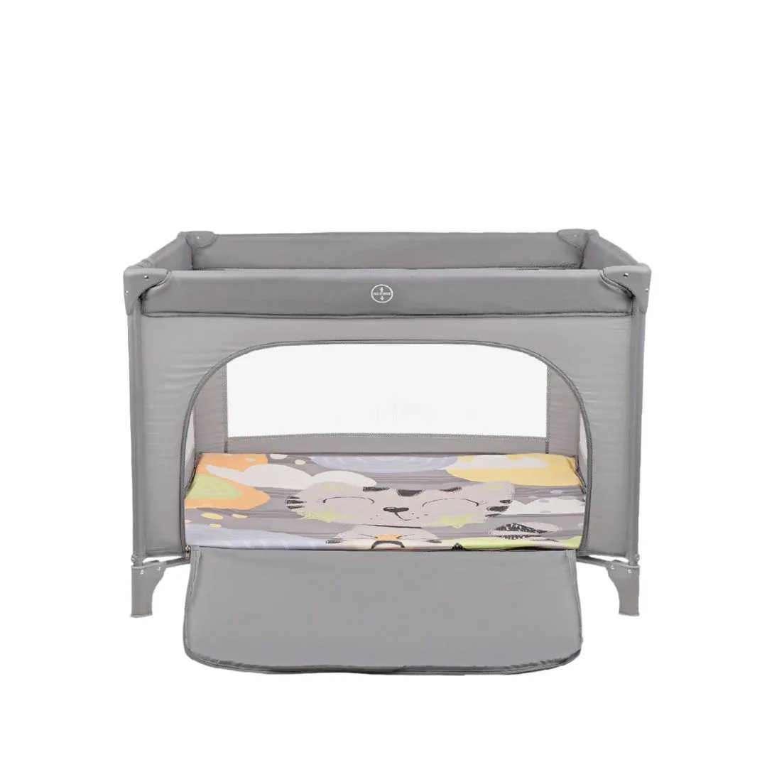 KikkaBoo® Playpen Enjoy 97x97 Grey Cat - Image 2
