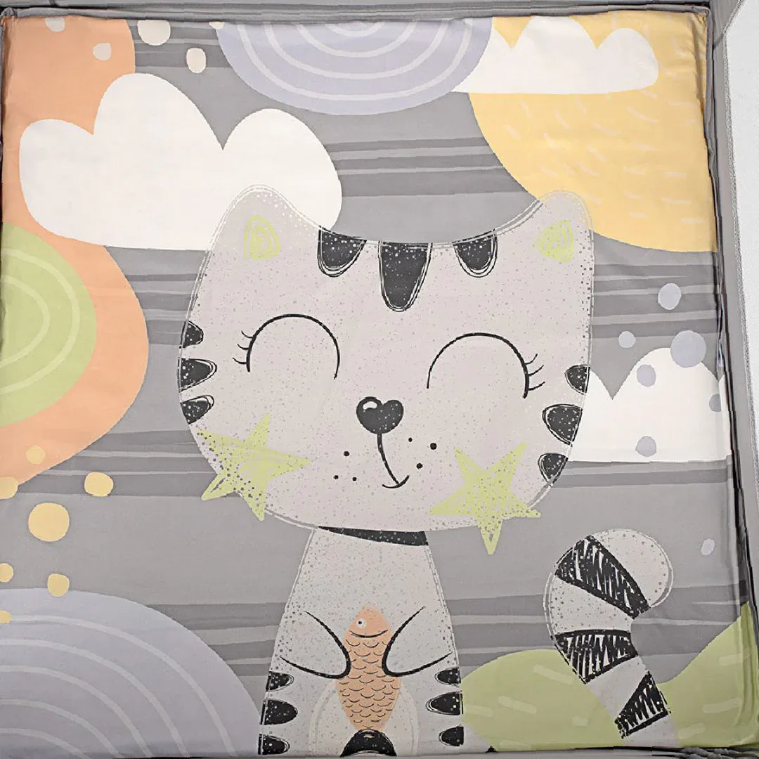 KikkaBoo® Playpen Enjoy 97x97 Grey Cat - Image 6