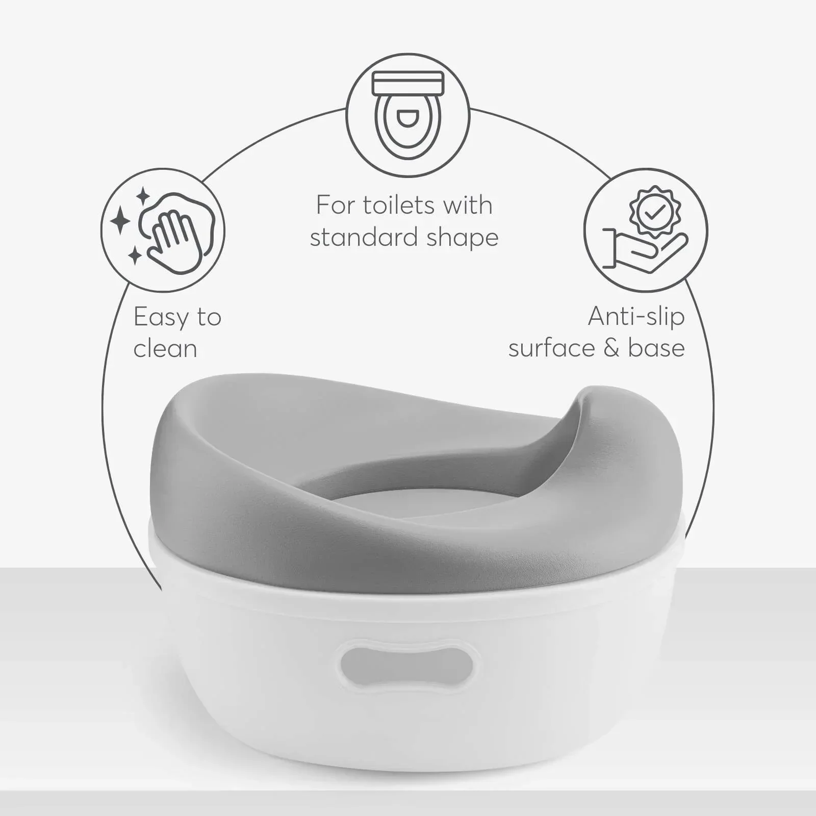 KikkaBoo® Potty 3in1 Trio Grey - Image 5