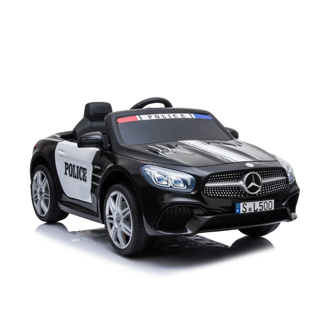 KikkaBoo® Rechargeable Car Licensed Mercedes Benz SL500 Police Black - Image 4