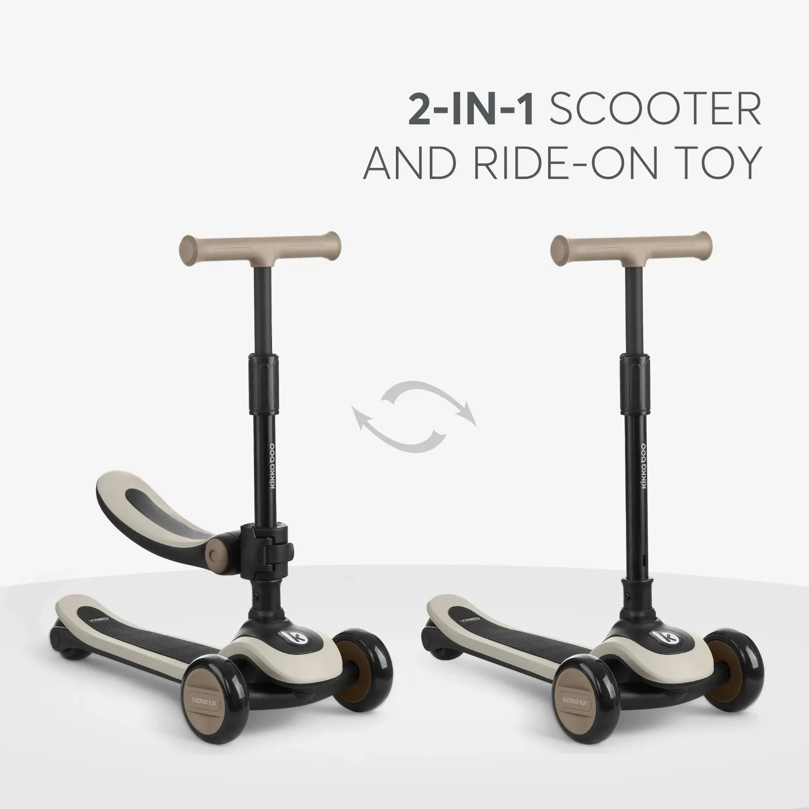 KikkaBoo® Scooter 2in1 Treo Beige - Image 2
