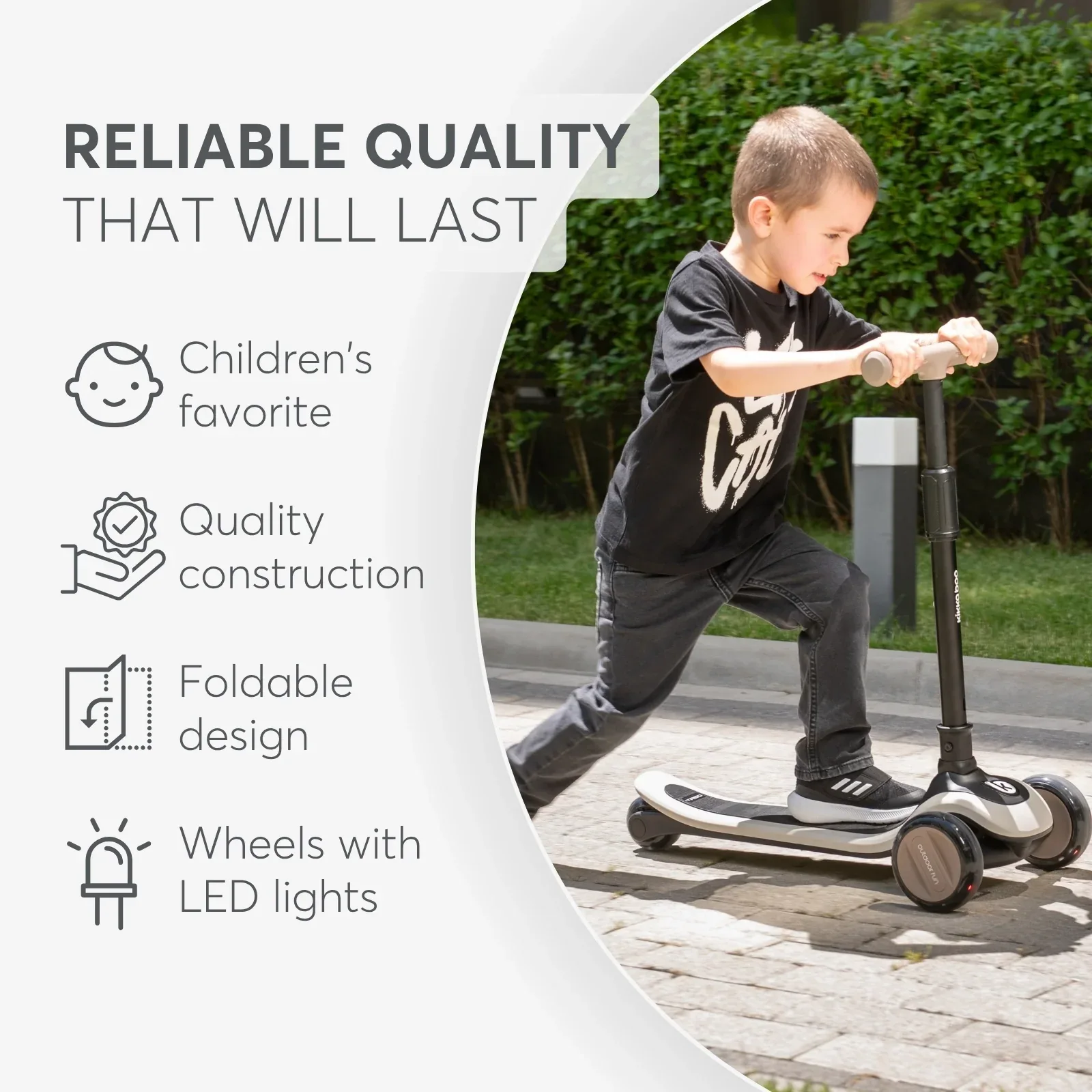 KikkaBoo® Scooter 2in1 Treo Beige - Image 9