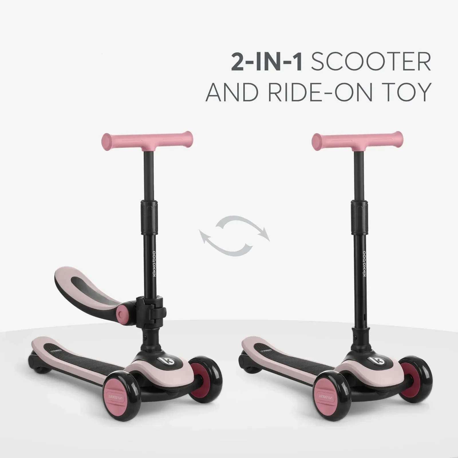 KikkaBoo® Scooter 2in1 Treo Pink - Image 2