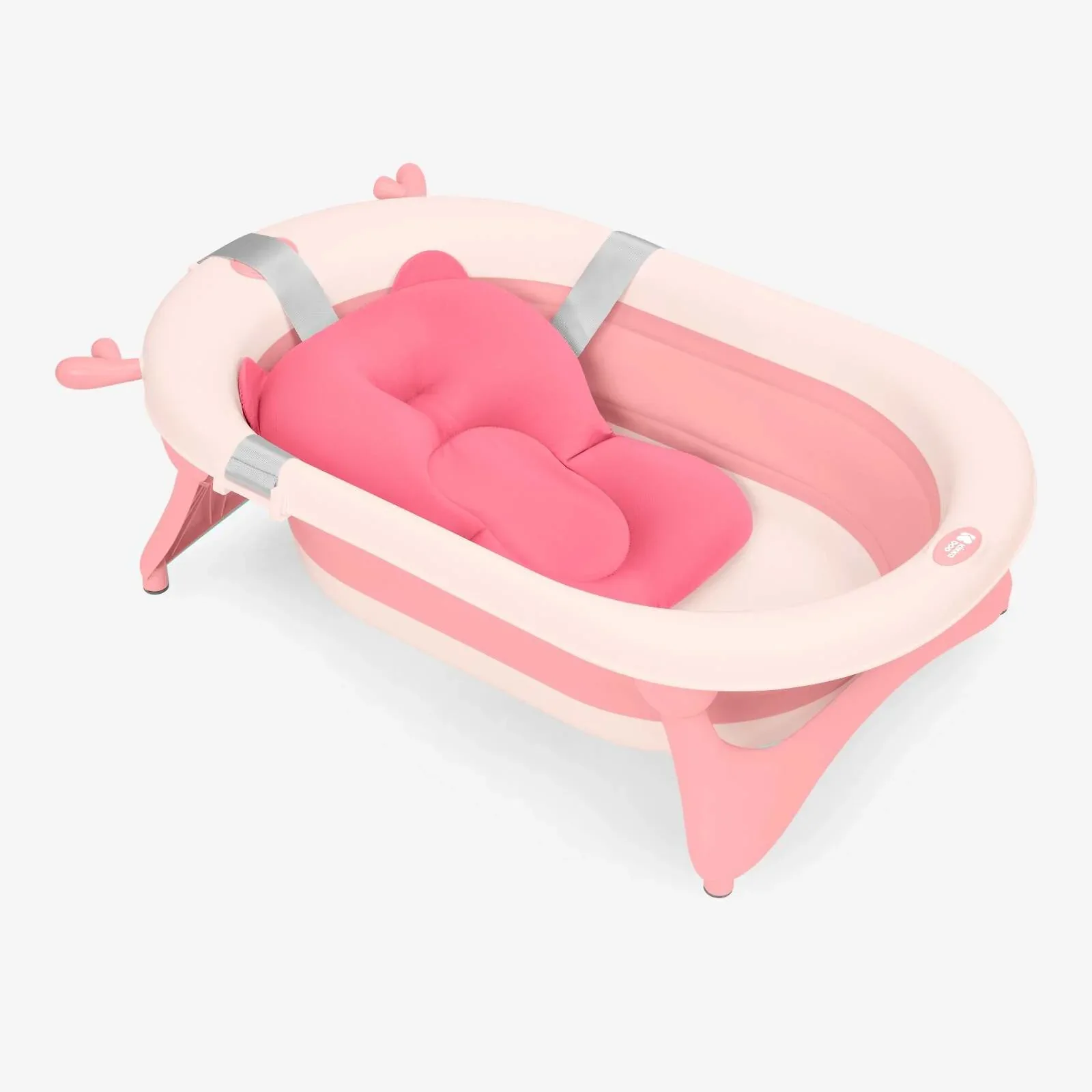 KikkaBoo® Soft bath support Bear Pink - Image 2