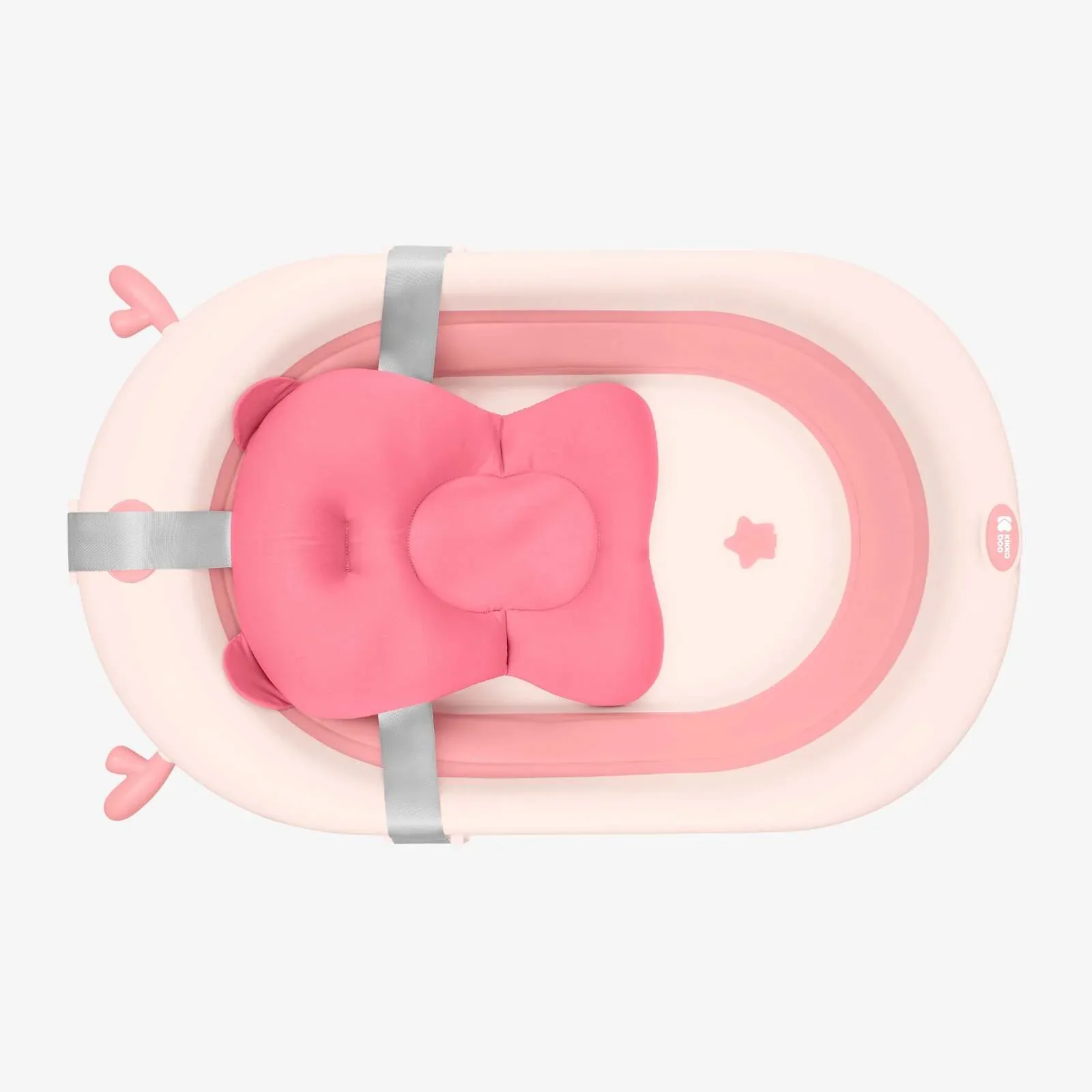 KikkaBoo® Soft bath support Bear Pink - Image 3