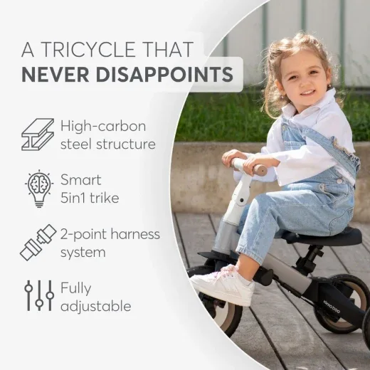 KikkaBoo® Tricycle 5in1 Flip Army Green - Image 16