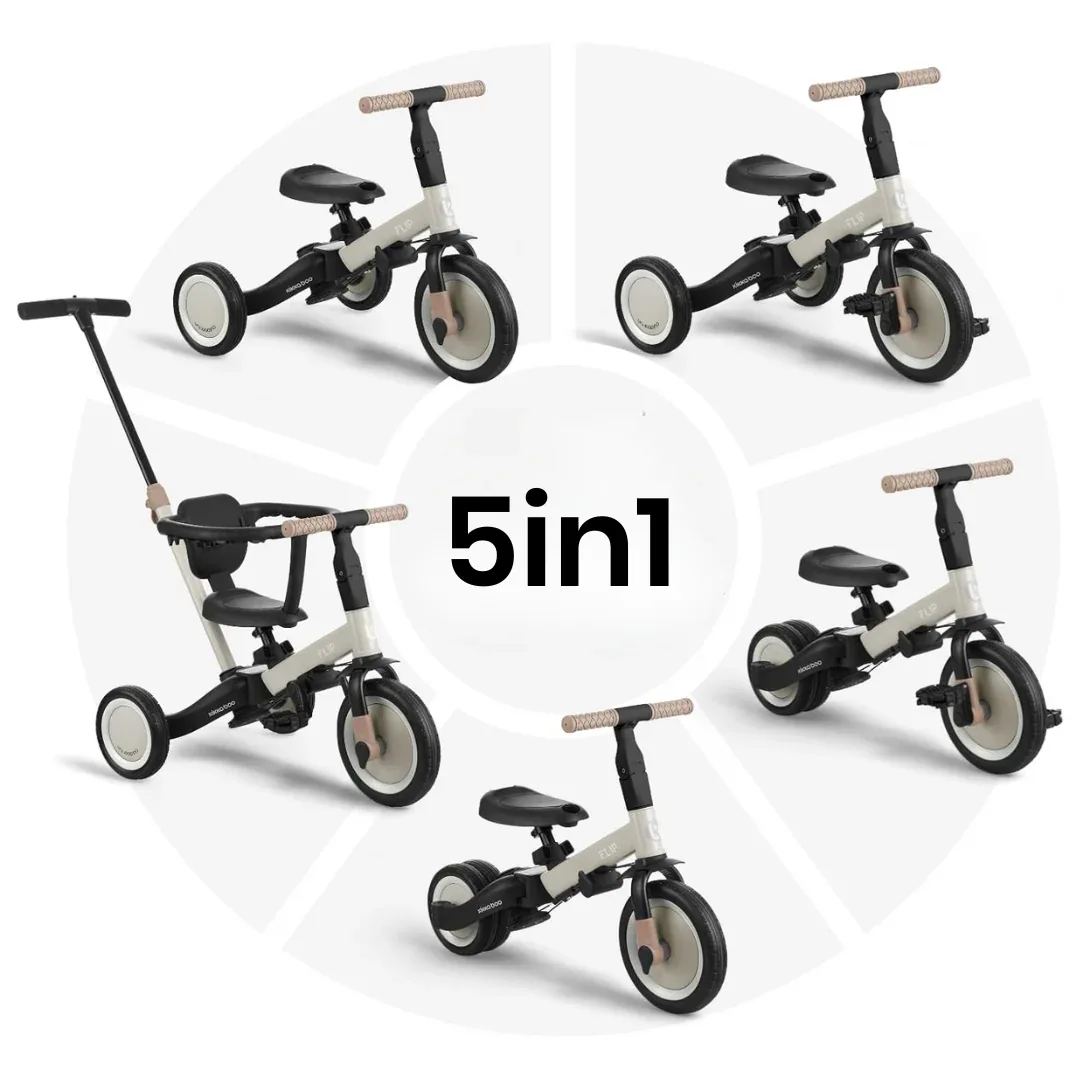 KikkaBoo® Tricycle 5in1 Flip Beige - Image 2