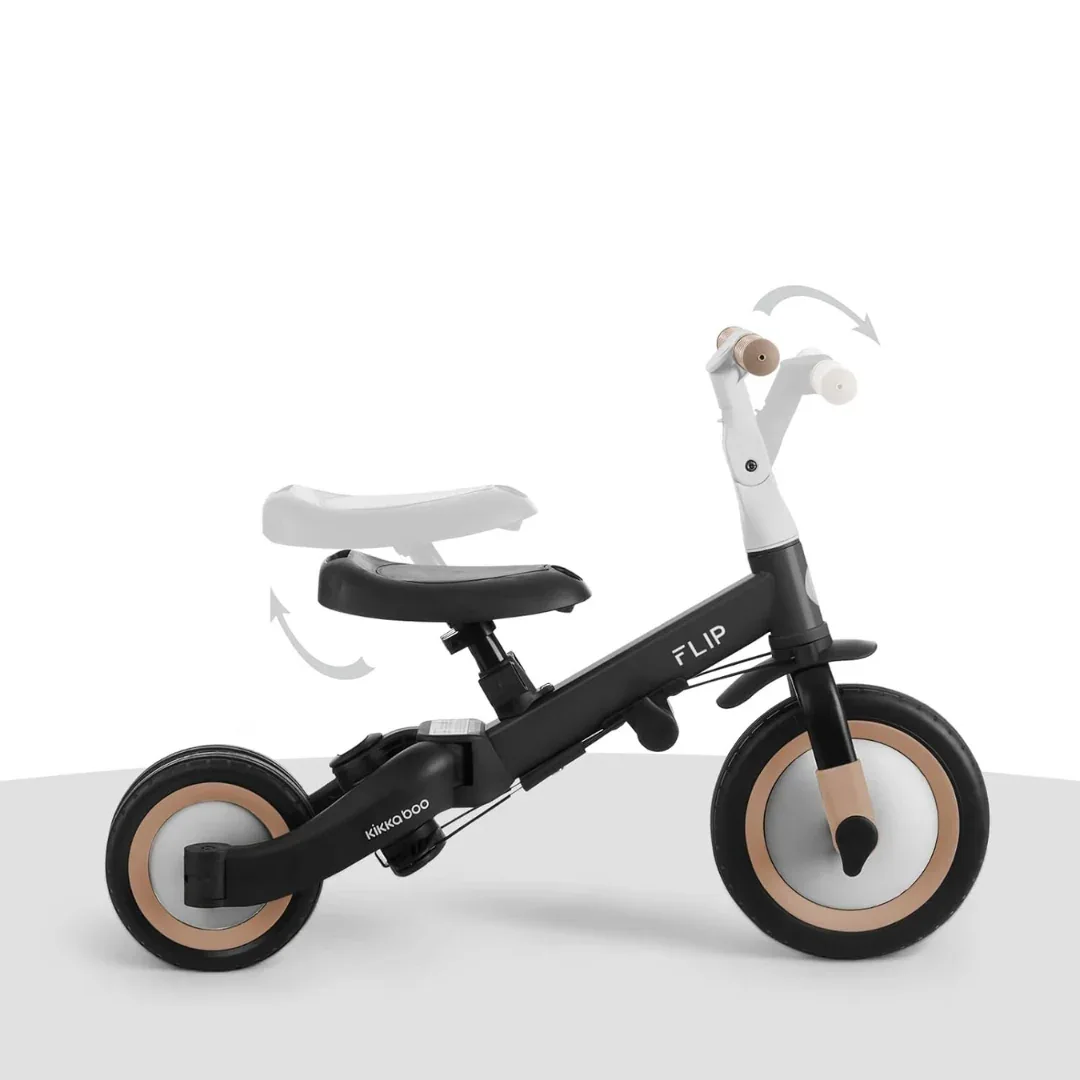 KikkaBoo® Tricycle 5in1 Flip Black - Image 4