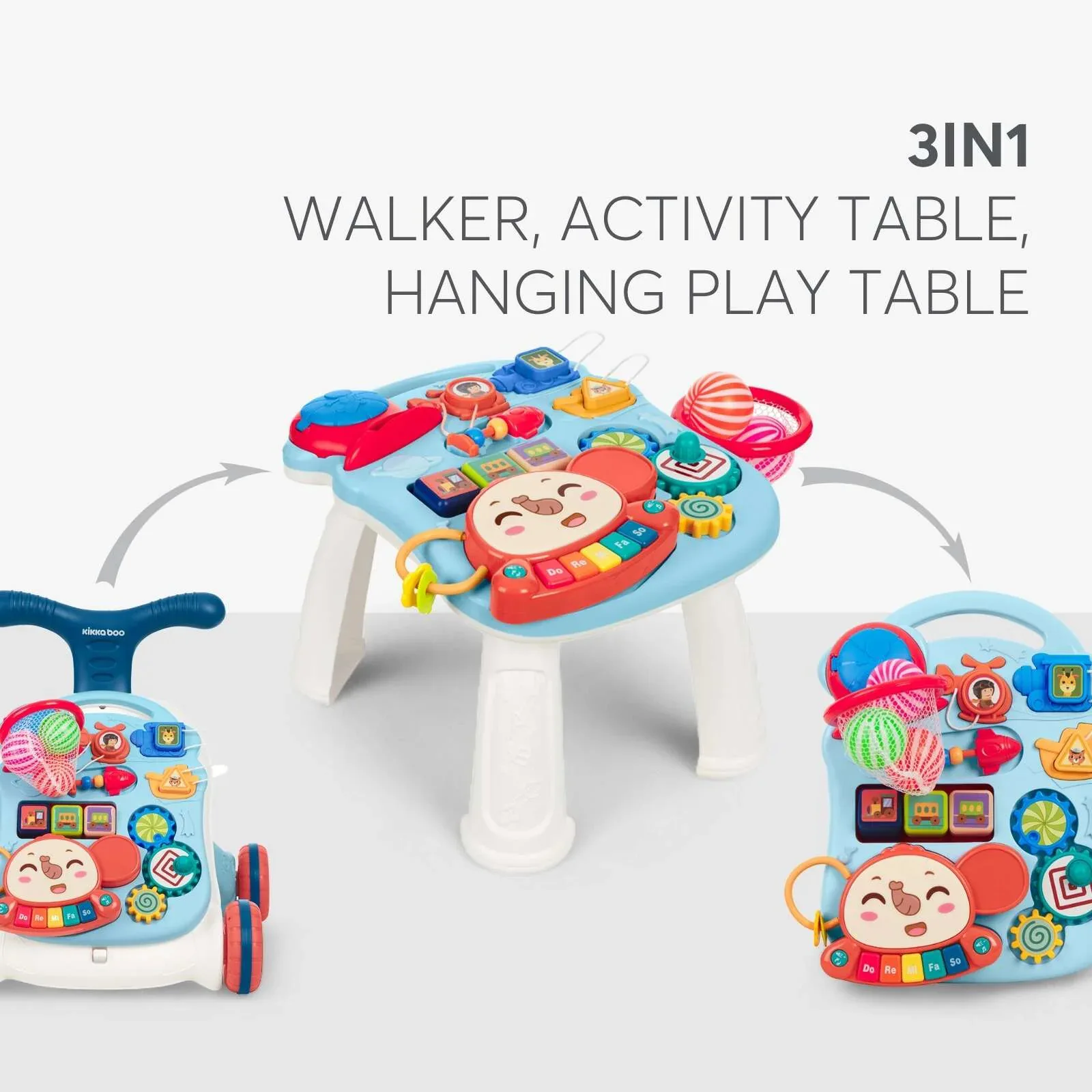 KikkaBoo® Walker 3in1 Play & Grow Blue - Image 2