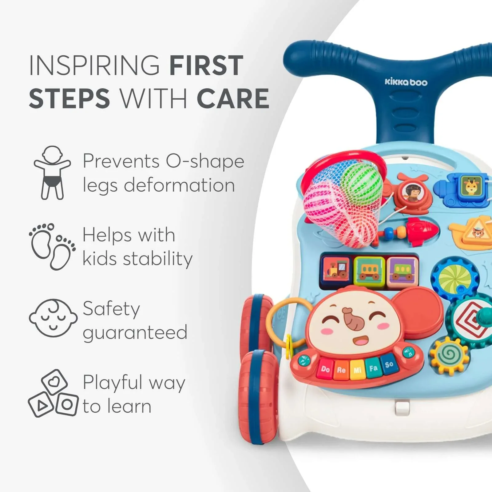 KikkaBoo® Walker 3in1 Play & Grow Blue - Image 7