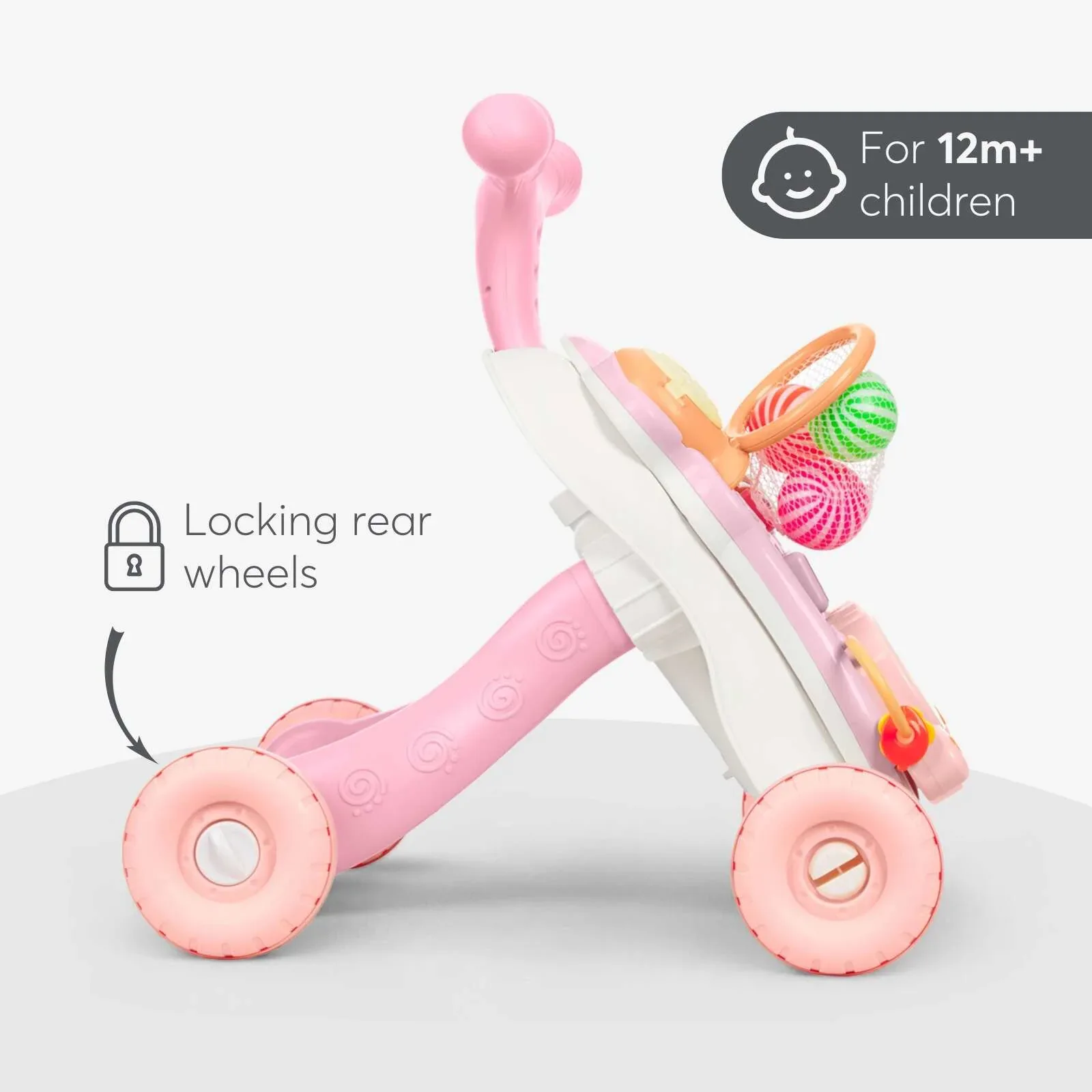 KikkaBoo® Walker 3in1 Play & Grow Pink - Image 8