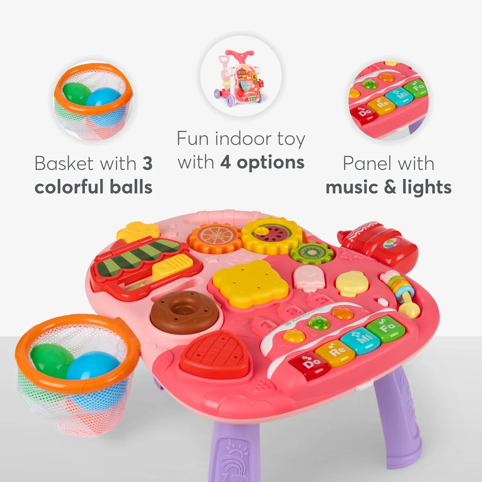 KikkaBoo® Walker 4in1 Sweet Escape Pink - Image 6