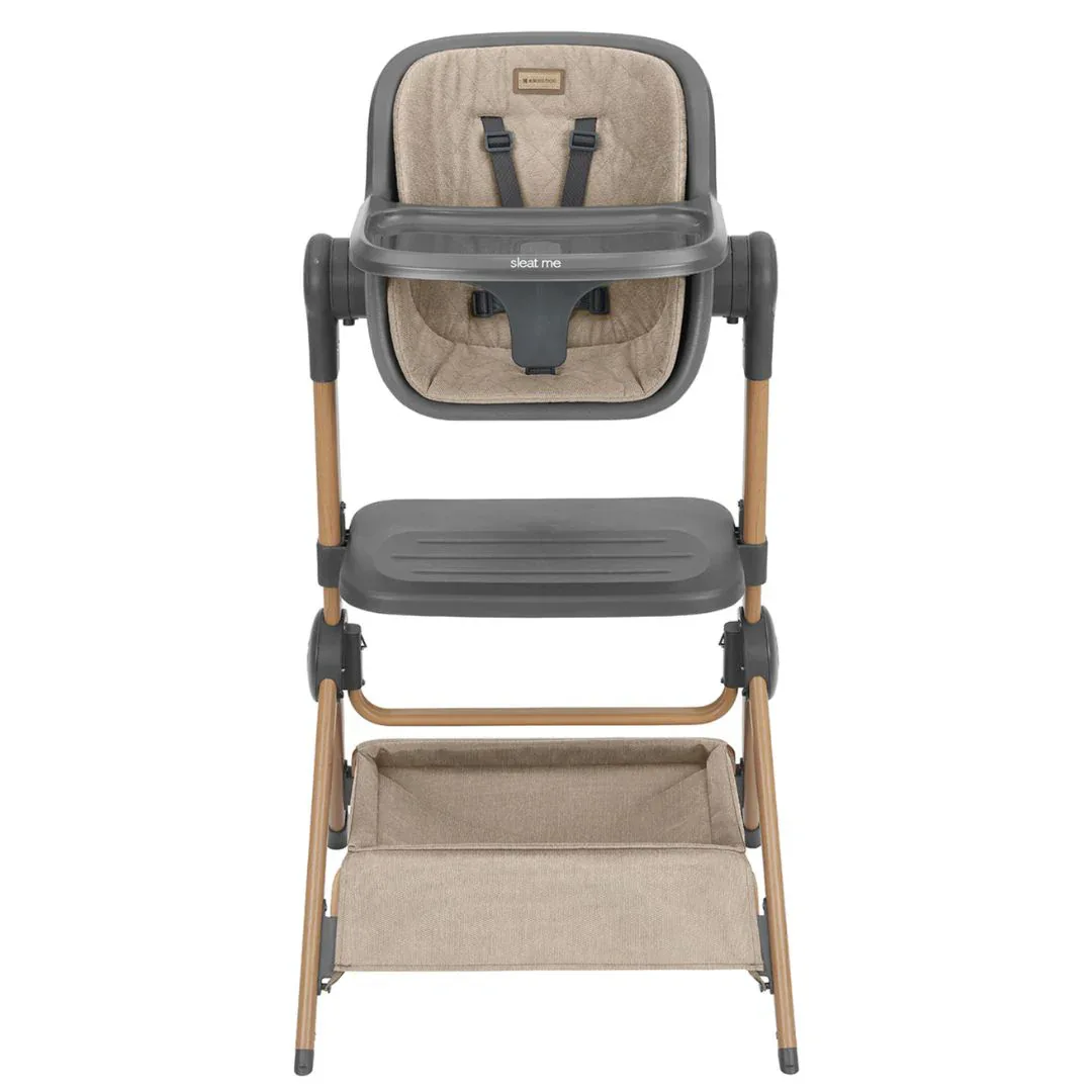 KikkaBoo® 2in1 Bedside Crib and Highchair Sleat Me Beige - Image 10