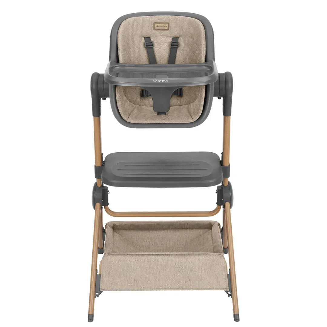 KikkaBoo® 2in1 Bedside Crib and Highchair Sleat Me Beige - Image 11