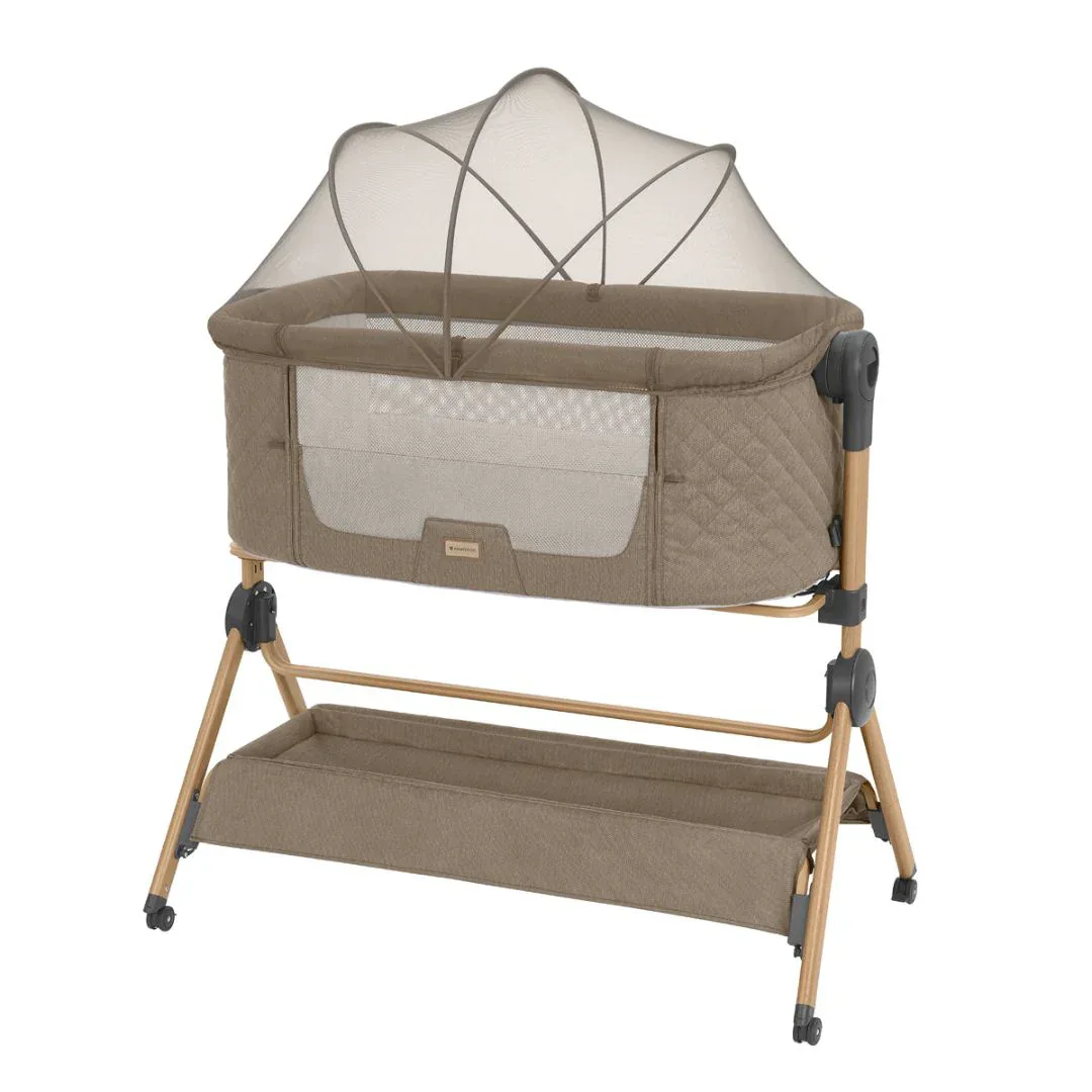 KikkaBoo® 2in1 Bedside Crib and Highchair Sleat Me Beige - Image 2
