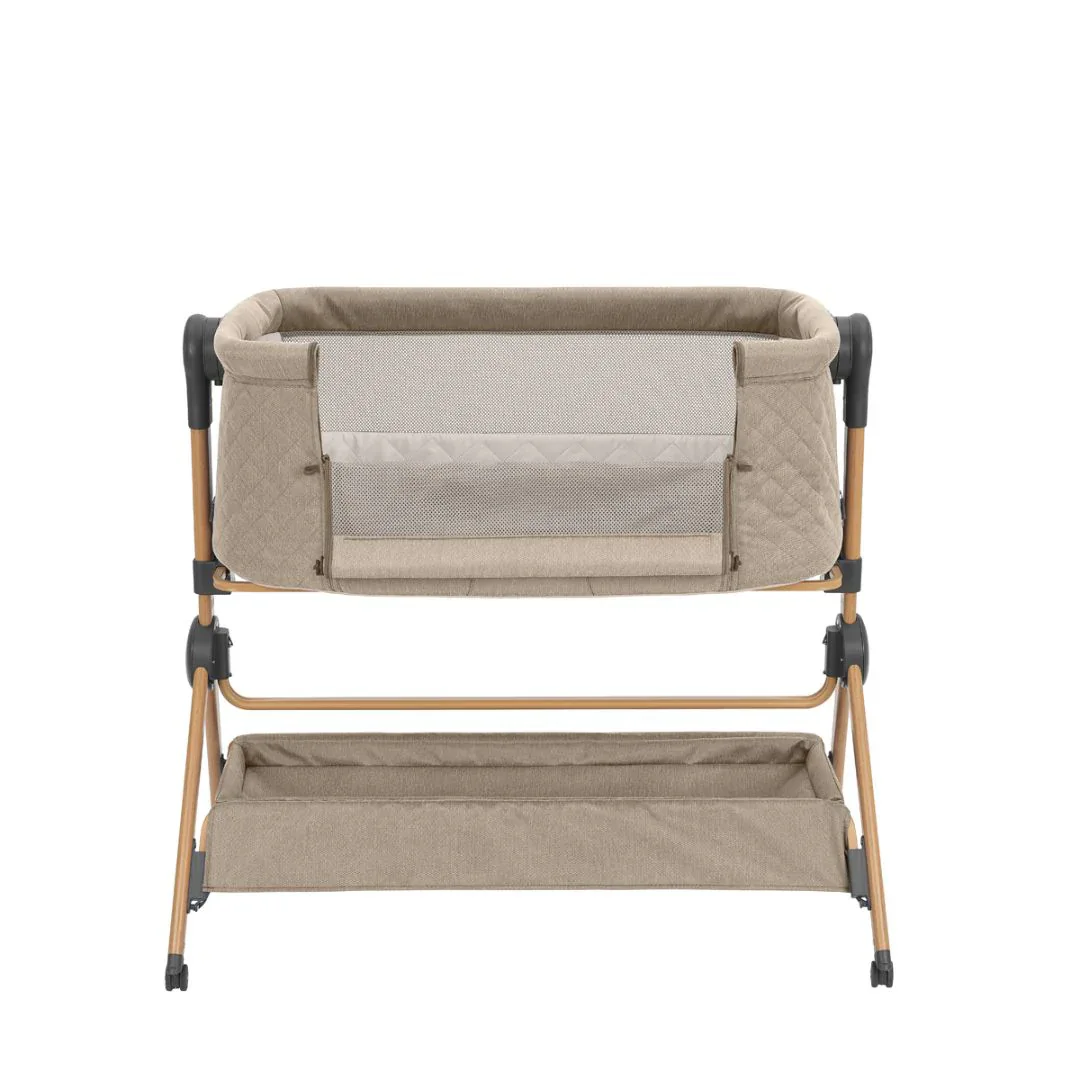 KikkaBoo® 2in1 Bedside Crib and Highchair Sleat Me Beige - Image 4