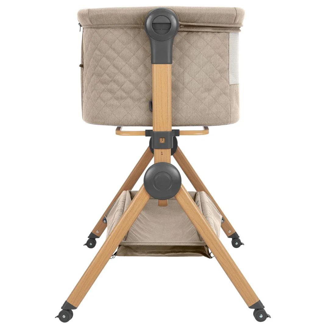 KikkaBoo® 2in1 Bedside Crib and Highchair Sleat Me Beige - Image 6