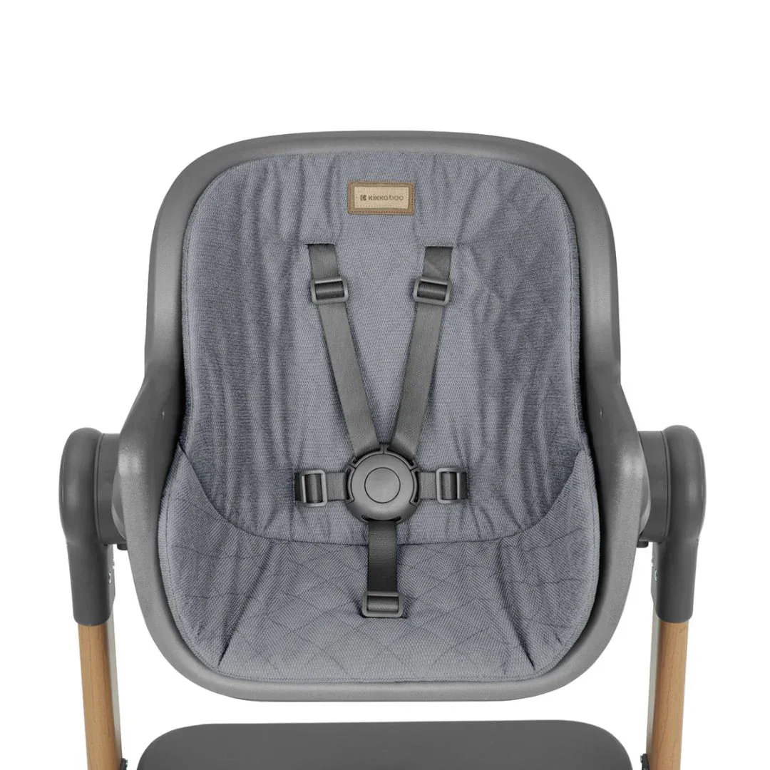 KikkaBoo® 2in1 Bedside Crib and Highchair Sleat Me Grey - Image 10