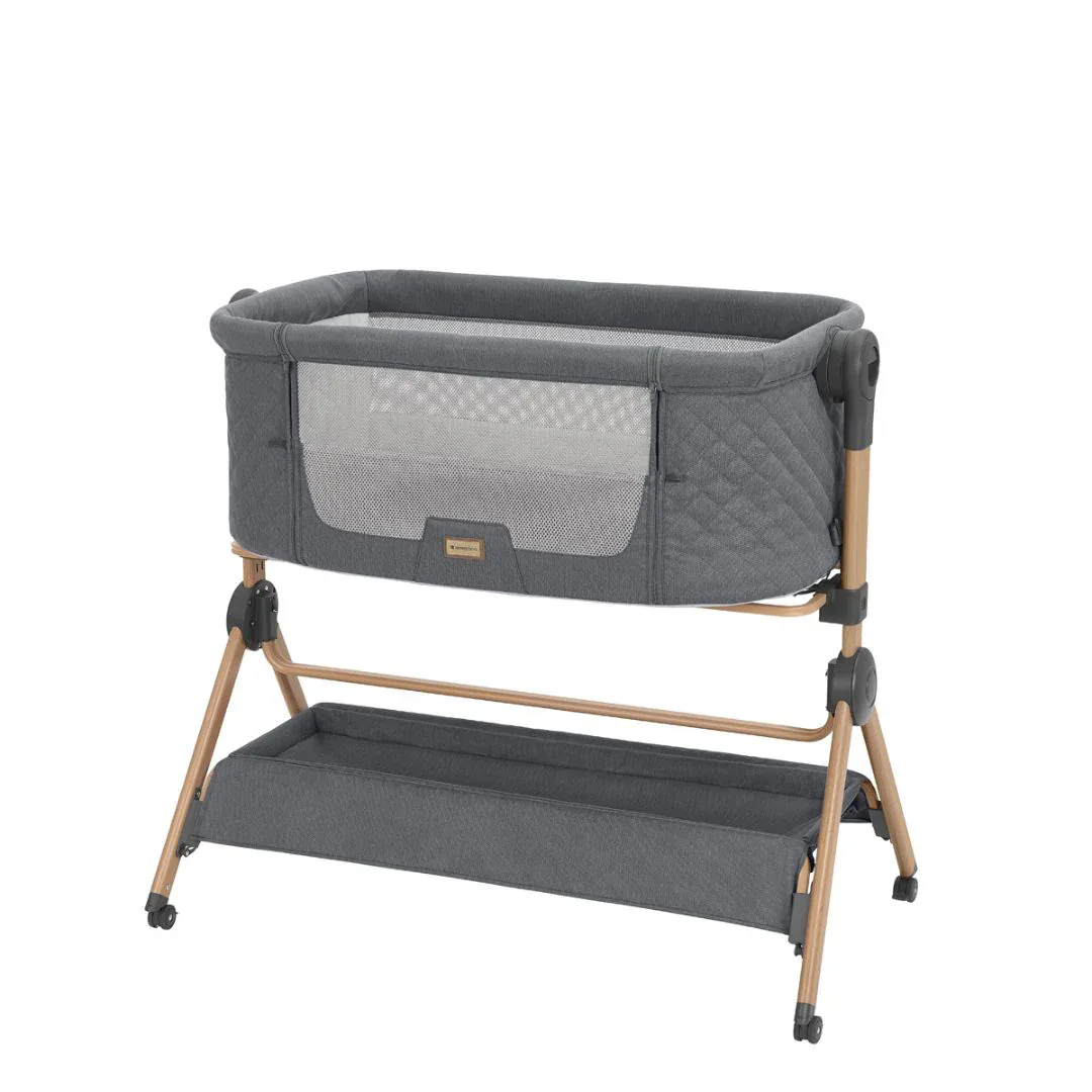 KikkaBoo® 2in1 Bedside Crib and Highchair Sleat Me Grey - Image 2