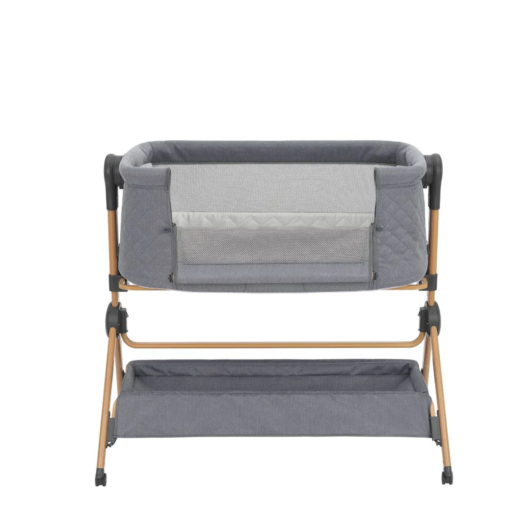 KikkaBoo® 2in1 Bedside Crib and Highchair Sleat Me Grey - Image 6
