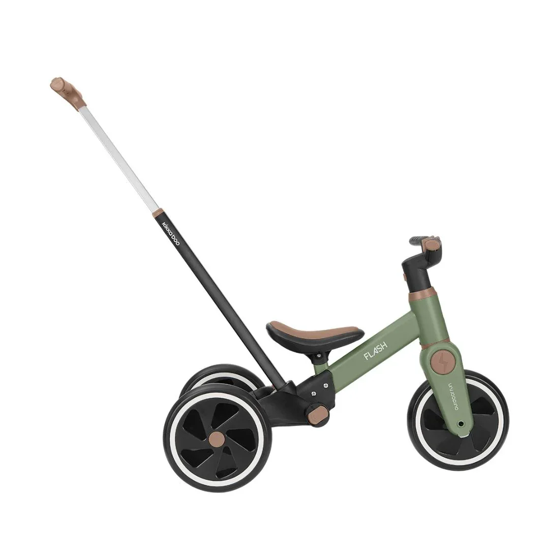 KikkaBoo® 5-in-1 Tricycle and Balance Bike Flash Army Green - Image 10