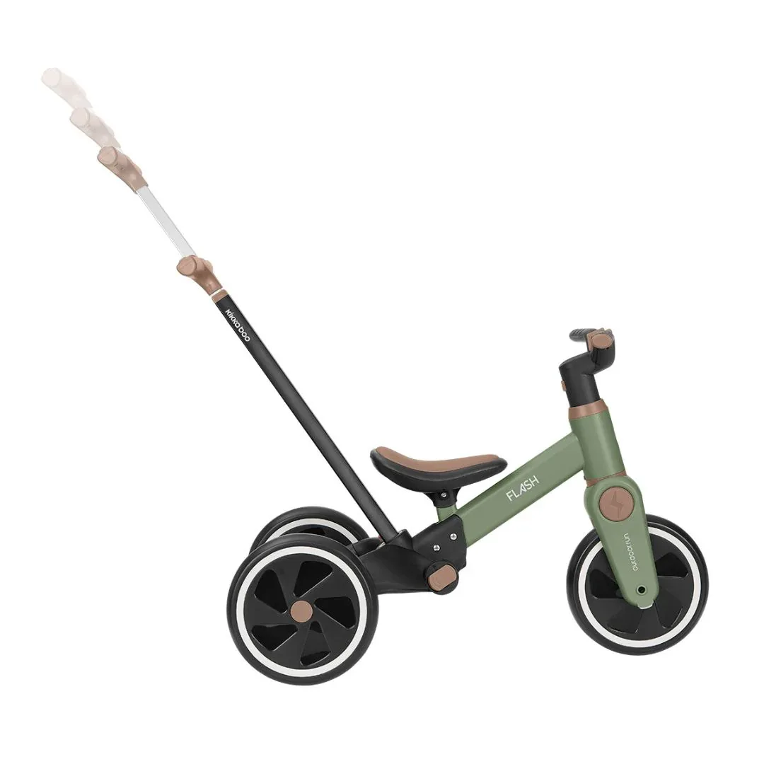 KikkaBoo® 5-in-1 Tricycle and Balance Bike Flash Army Green - Image 12