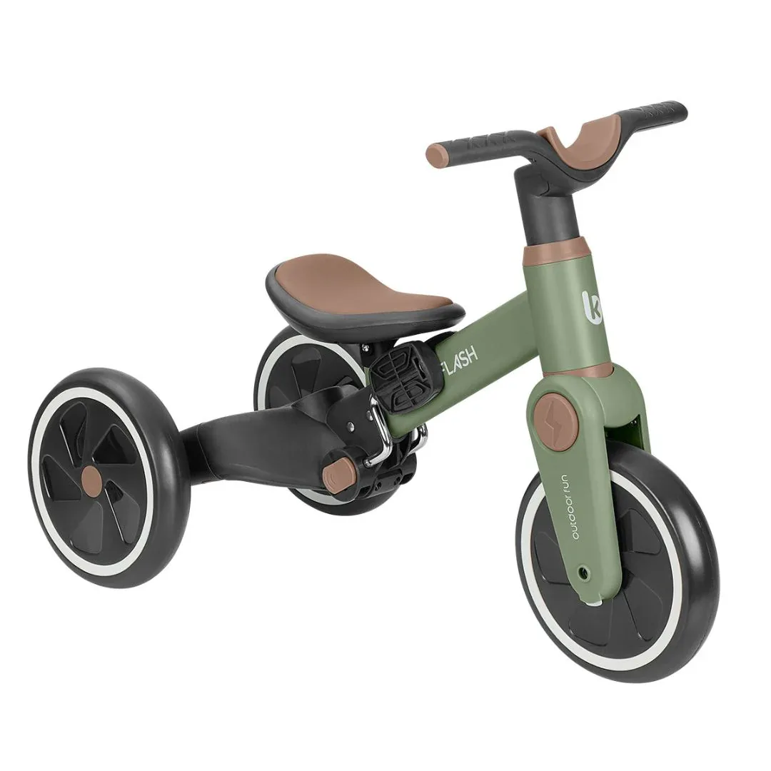 KikkaBoo® 5-in-1 Tricycle and Balance Bike Flash Army Green - Image 3