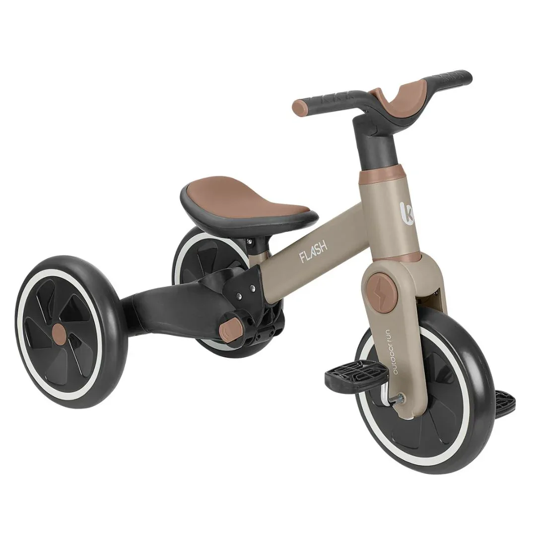 KikkaBoo® 5-in-1 Tricycle and Balance Bike Flash Beige - Image 4