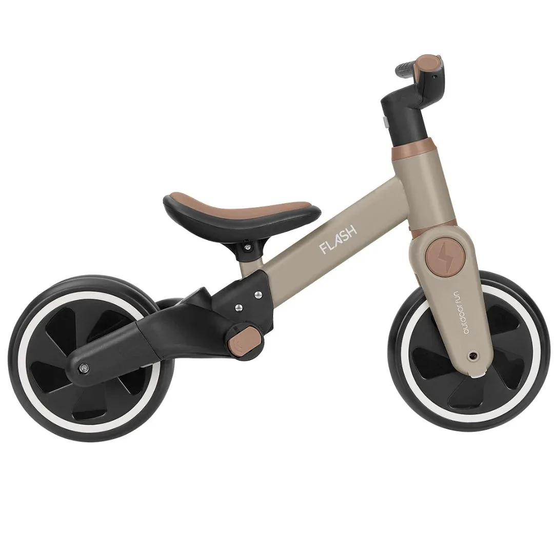 KikkaBoo® 5-in-1 Tricycle and Balance Bike Flash Beige - Image 7