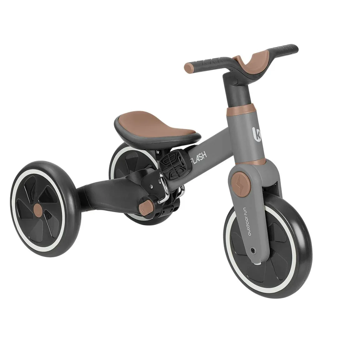 KikkaBoo® 5-in-1 Tricycle and Balance Bike Flash Grey - Image 3