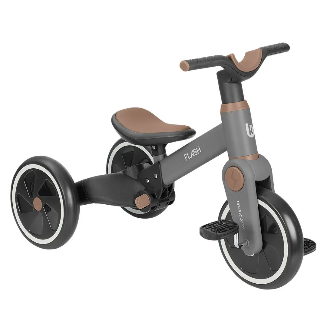 KikkaBoo® 5-in-1 Tricycle and Balance Bike Flash Grey - Image 4