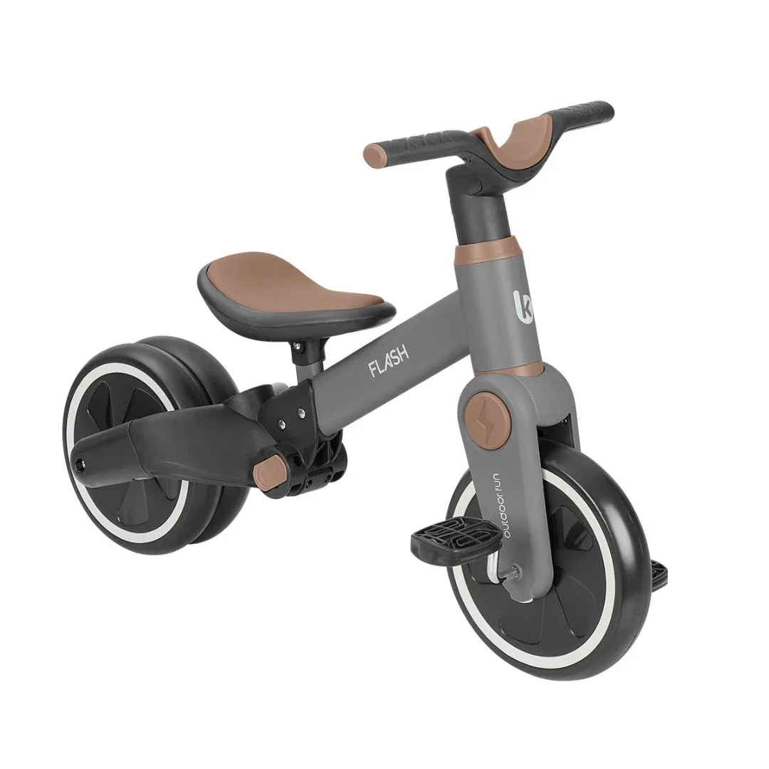 KikkaBoo® 5-in-1 Tricycle and Balance Bike Flash Grey - Image 6