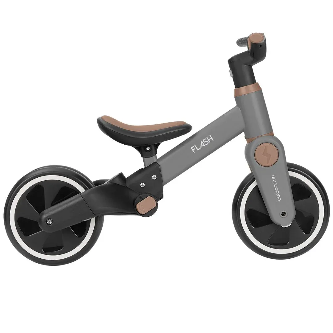 KikkaBoo® 5-in-1 Tricycle and Balance Bike Flash Grey - Image 7