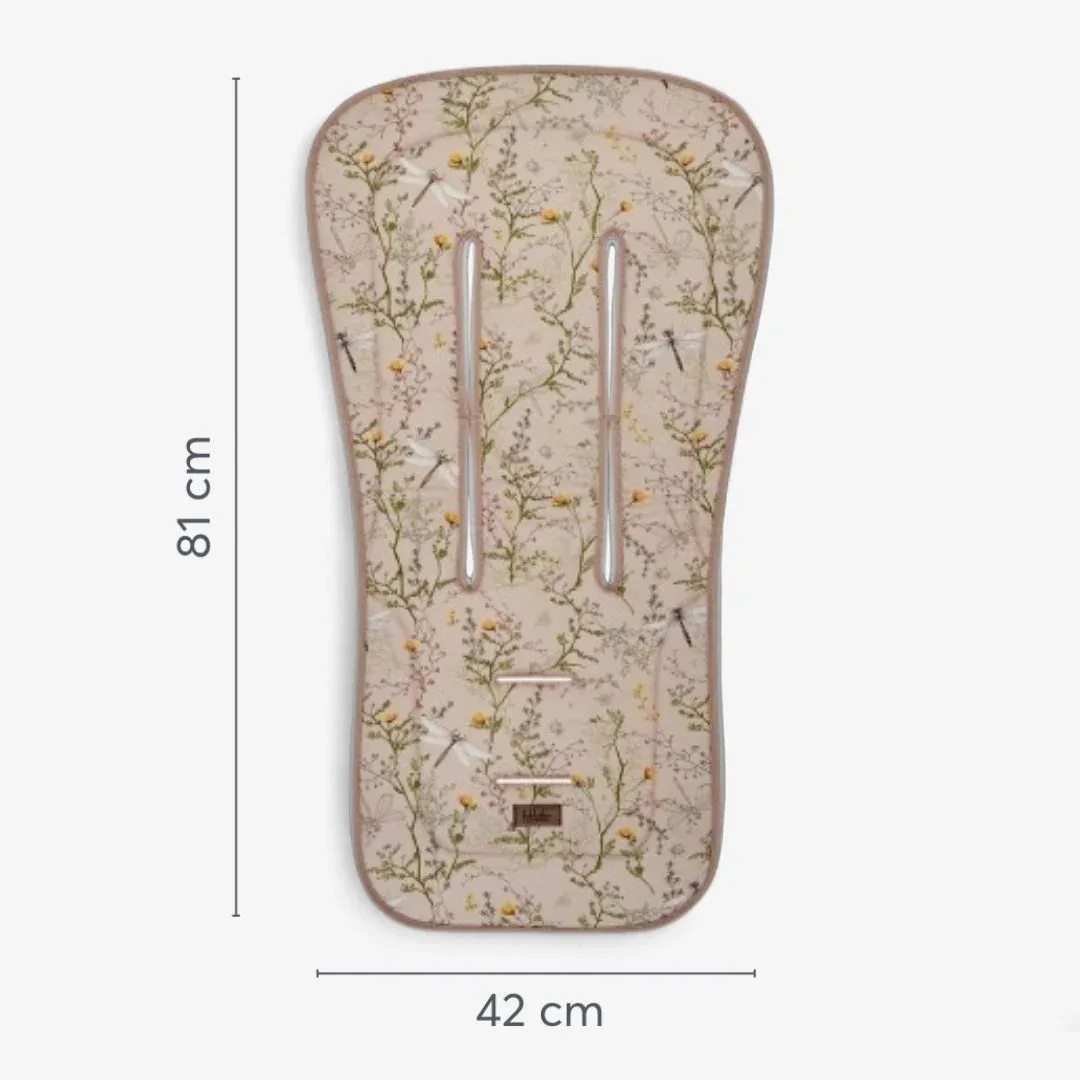 KikkaBoo® Anti-sweat stroller liner Secret Garden Beige - Image 4