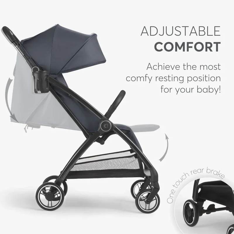 KikkaBoo® Autofolding pushchair Joy Dark Grey - Image 4
