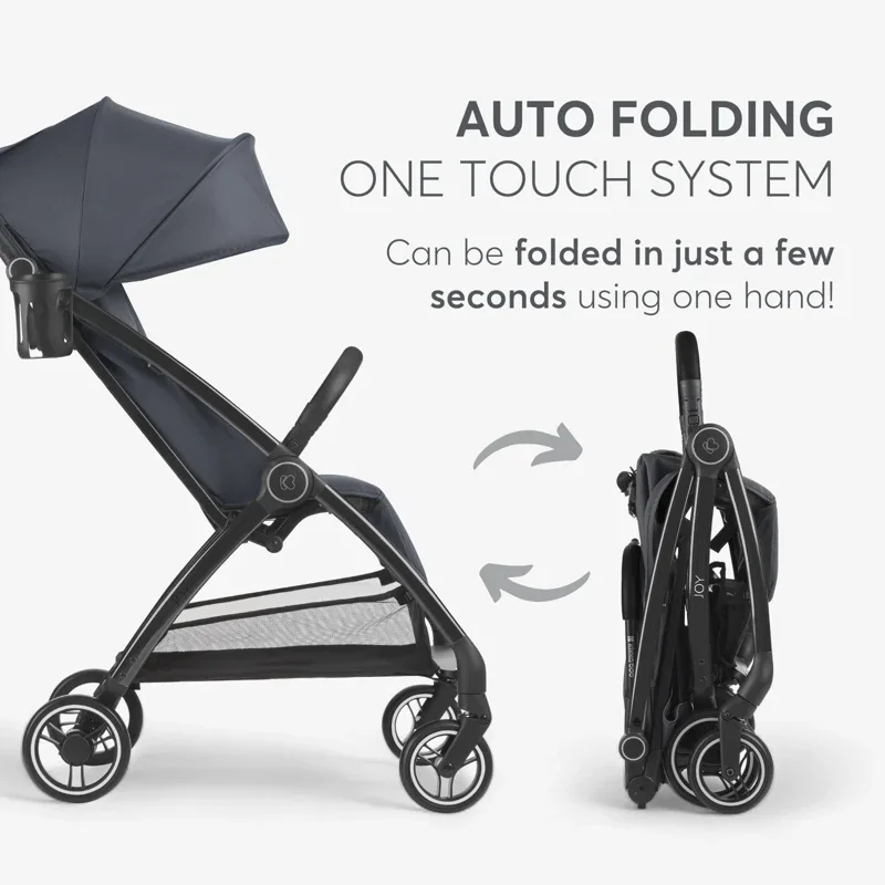 KikkaBoo® Autofolding pushchair Joy Dark Grey - Image 5