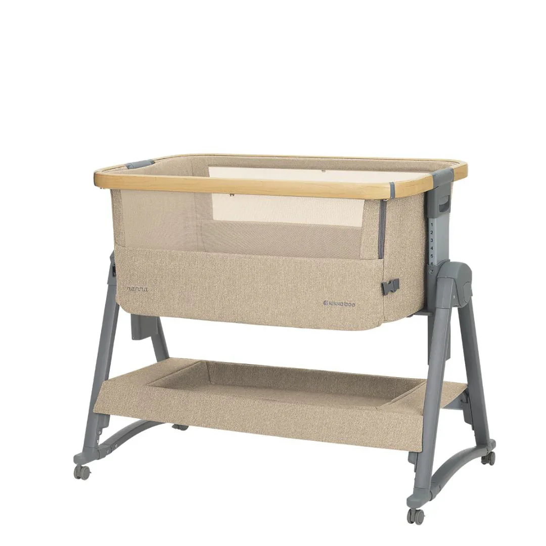 KikkaBoo® Bedside crib Nanna 2 Beige - Image 2