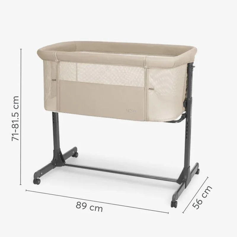 KikkaBoo® Bedside crib Noah Light Grey 2025 - Image 5
