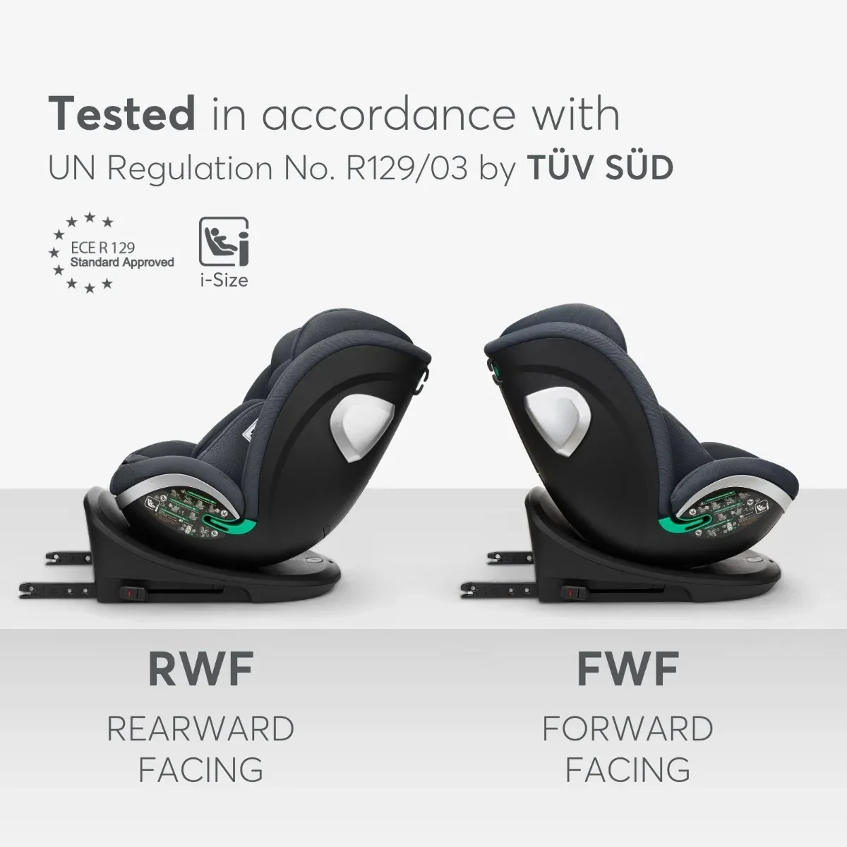 KikkaBoo® Car seat 360° i-Drive i-SIZE (40-150 cm) Black - Image 5