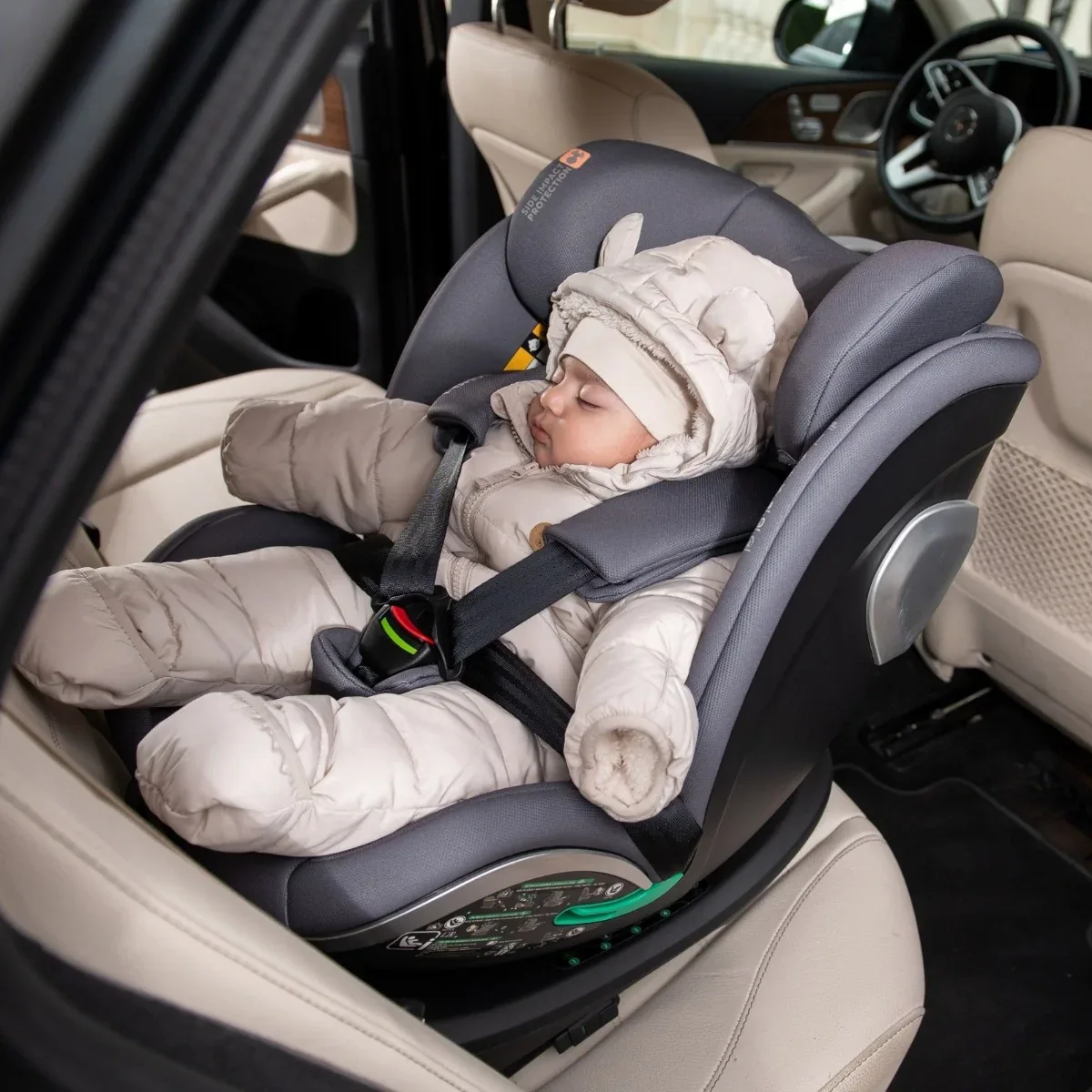 KikkaBoo® Car seat 360° i-Drive i-SIZE (40-150 cm) Black - Image 6
