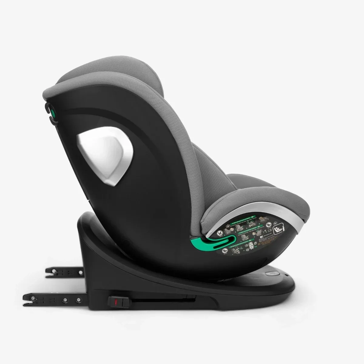 KikkaBoo® Car seat 360° i-Drive i-SIZE (40-150 cm) Light Grey - Image 4