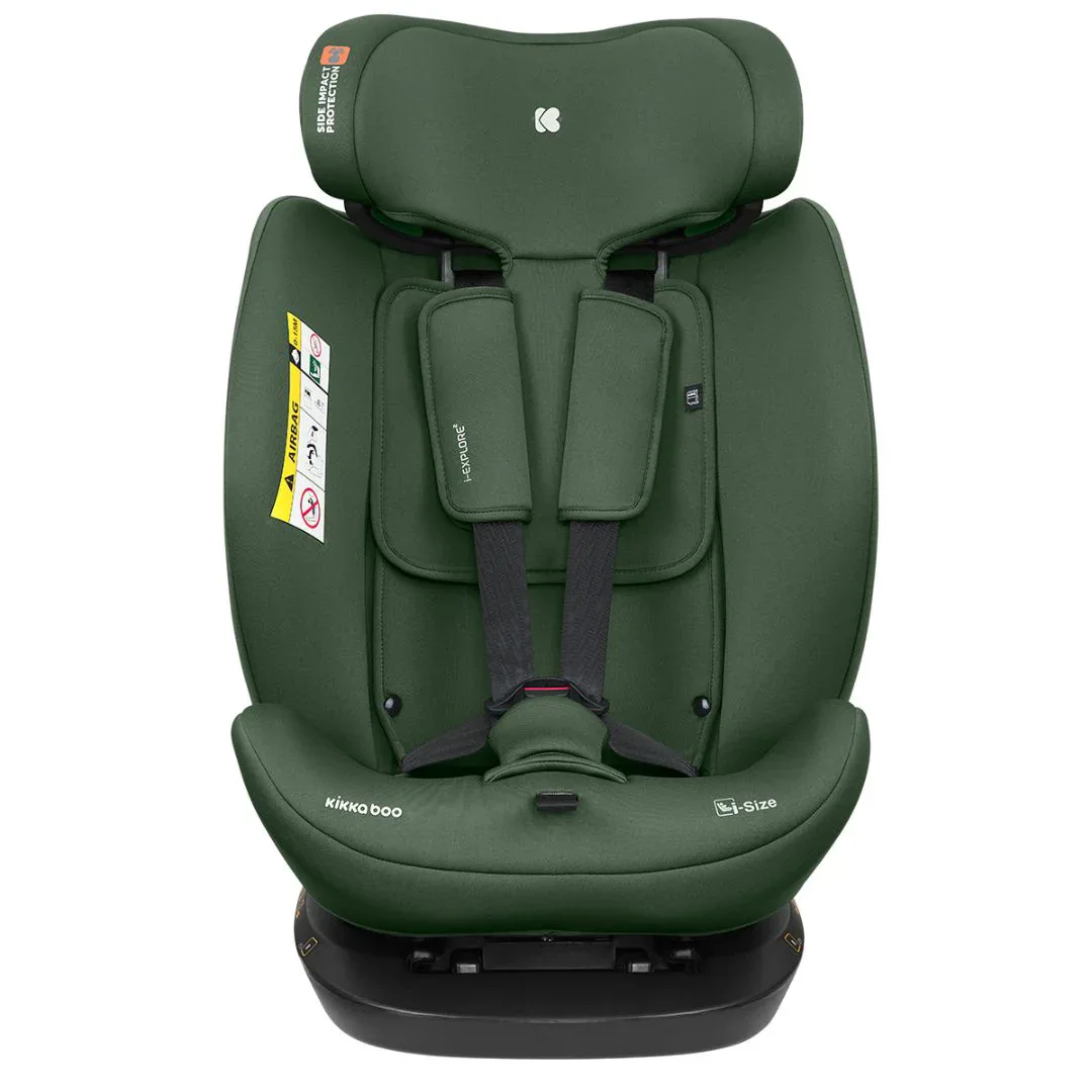 KikkaBoo® Car seat 360° i-Explore 2 i-SIZE (40-150 cm) Army Green - Image 3