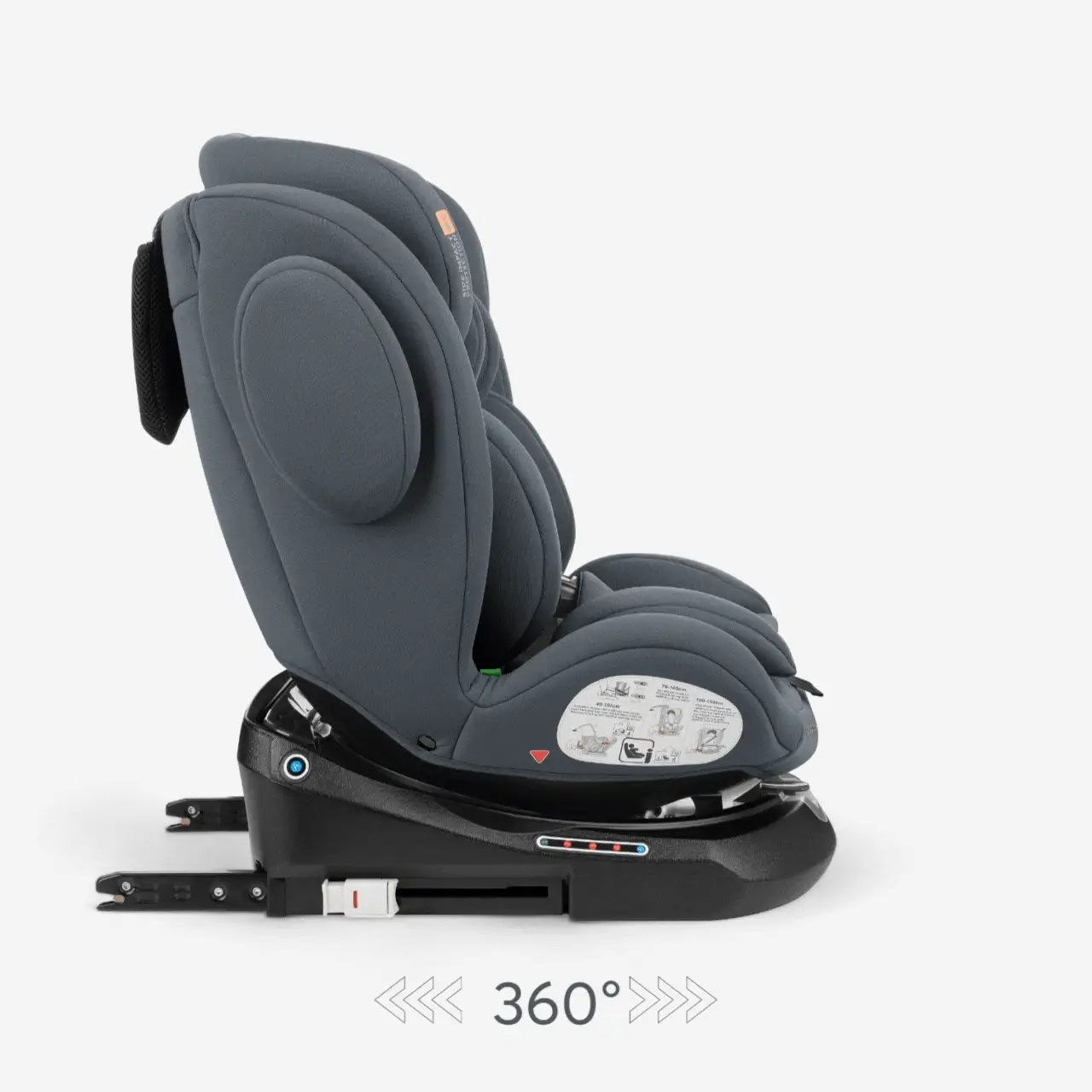 KikkaBoo® Car seat 360° i-Felix i-SIZE (40-150 cm) Dark Grey - Image 2