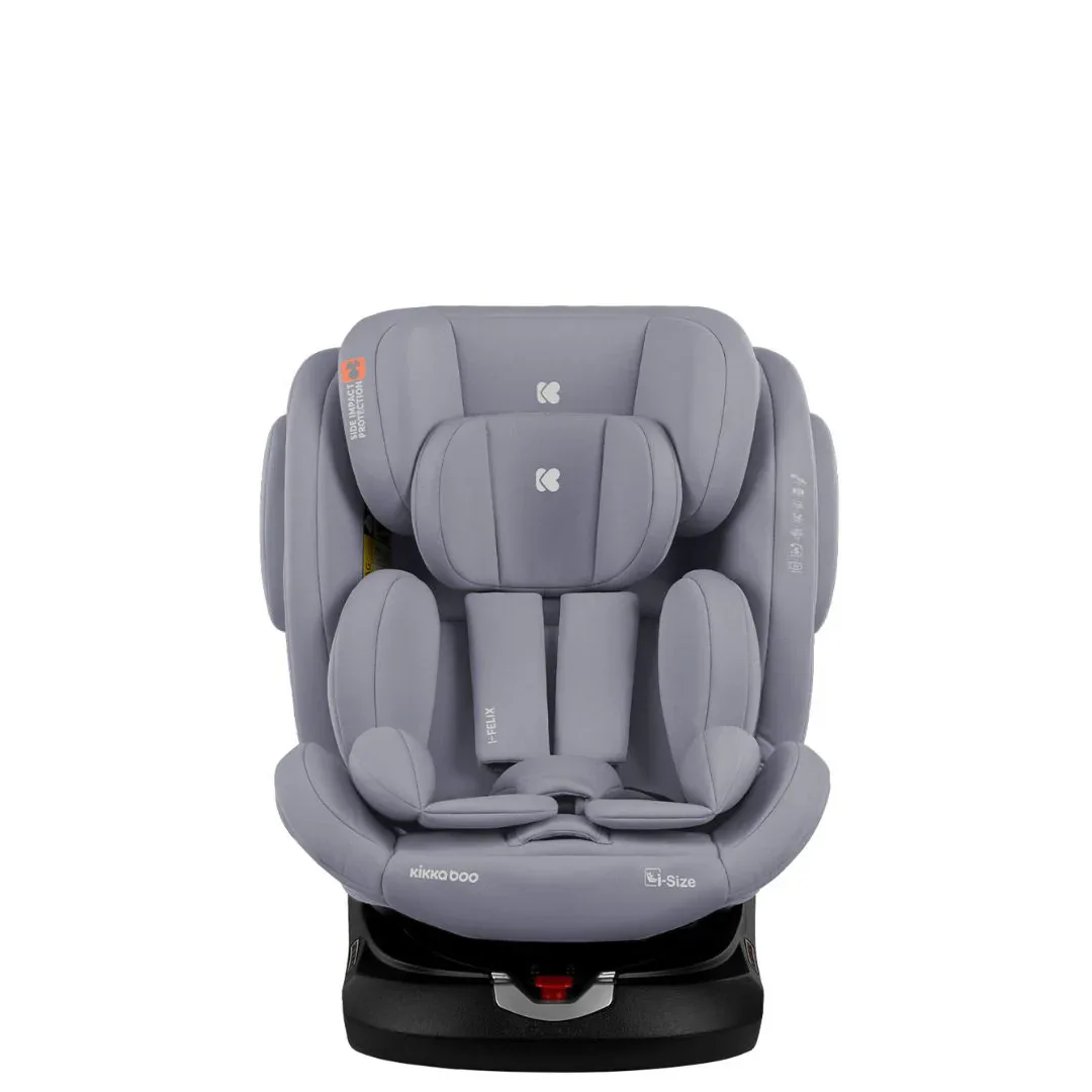 KikkaBoo® Car seat 360° i-Felix i-SIZE (40-150 cm) Light Grey - Image 13