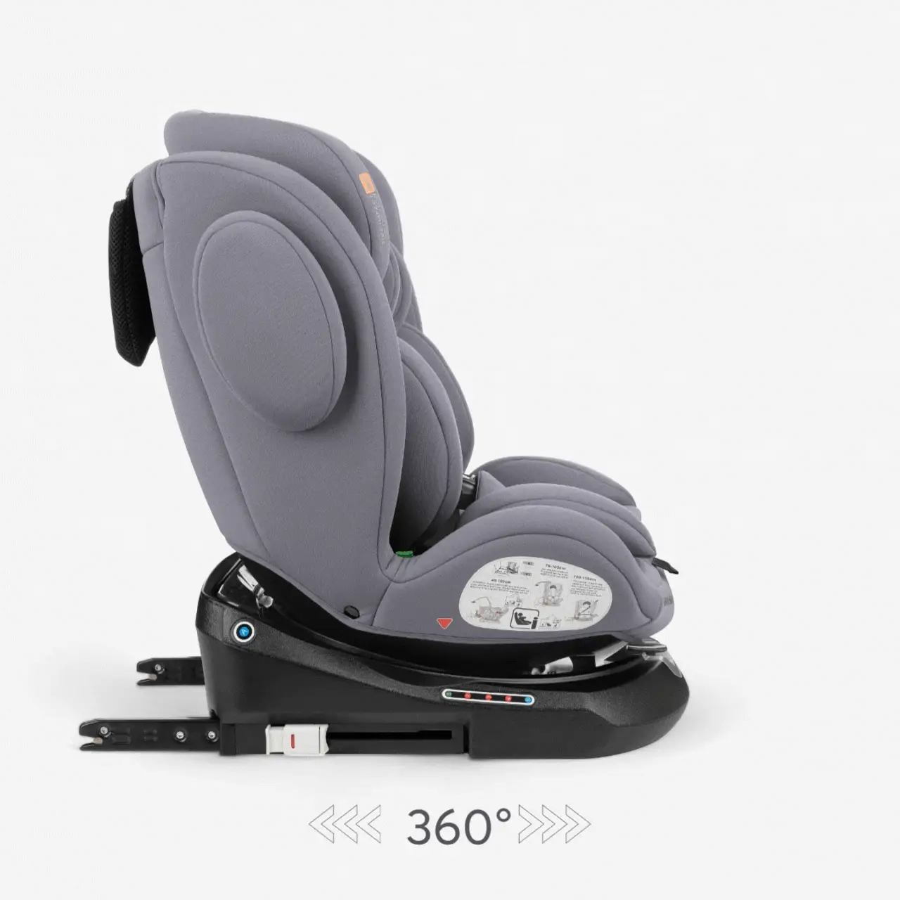 KikkaBoo® Car seat 360° i-Felix i-SIZE (40-150 cm) Light Grey - Image 2