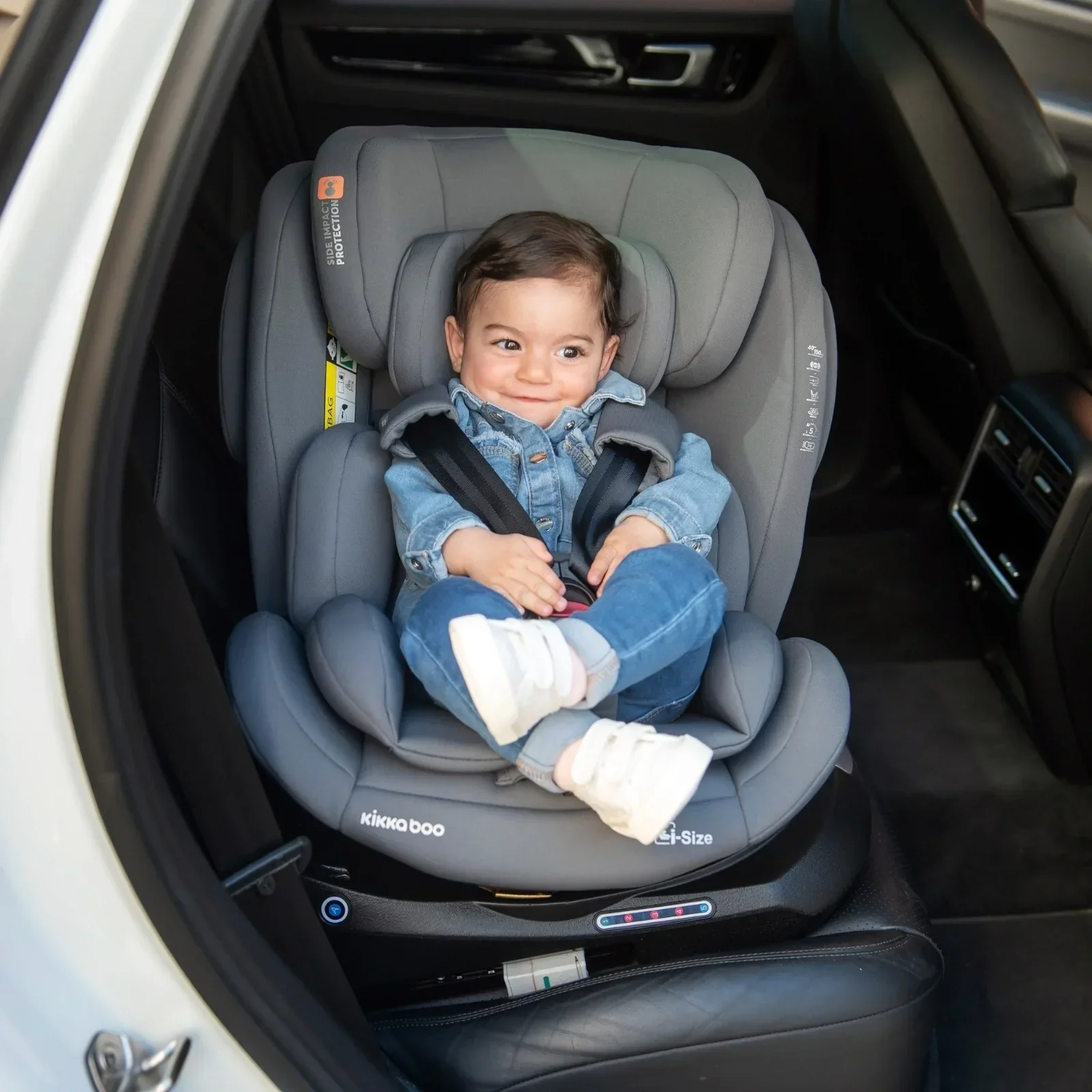 KikkaBoo® Car seat 360° i-Felix i-SIZE (40-150 cm) Light Grey - Image 8