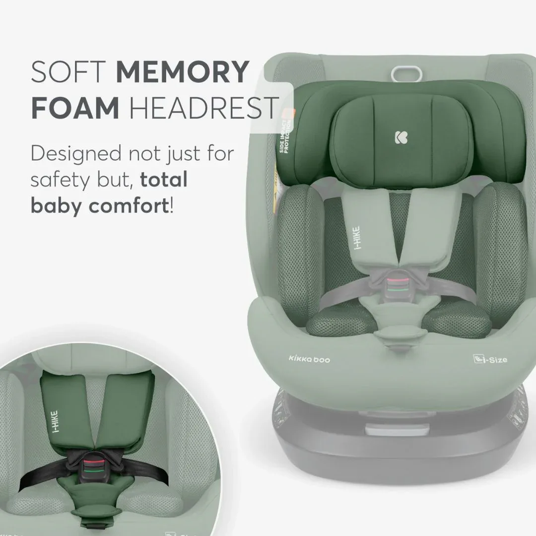 KikkaBoo® Car seat 360°  i-Hike i-SIZE (40-150 cm) Army Green 2025 - Image 10