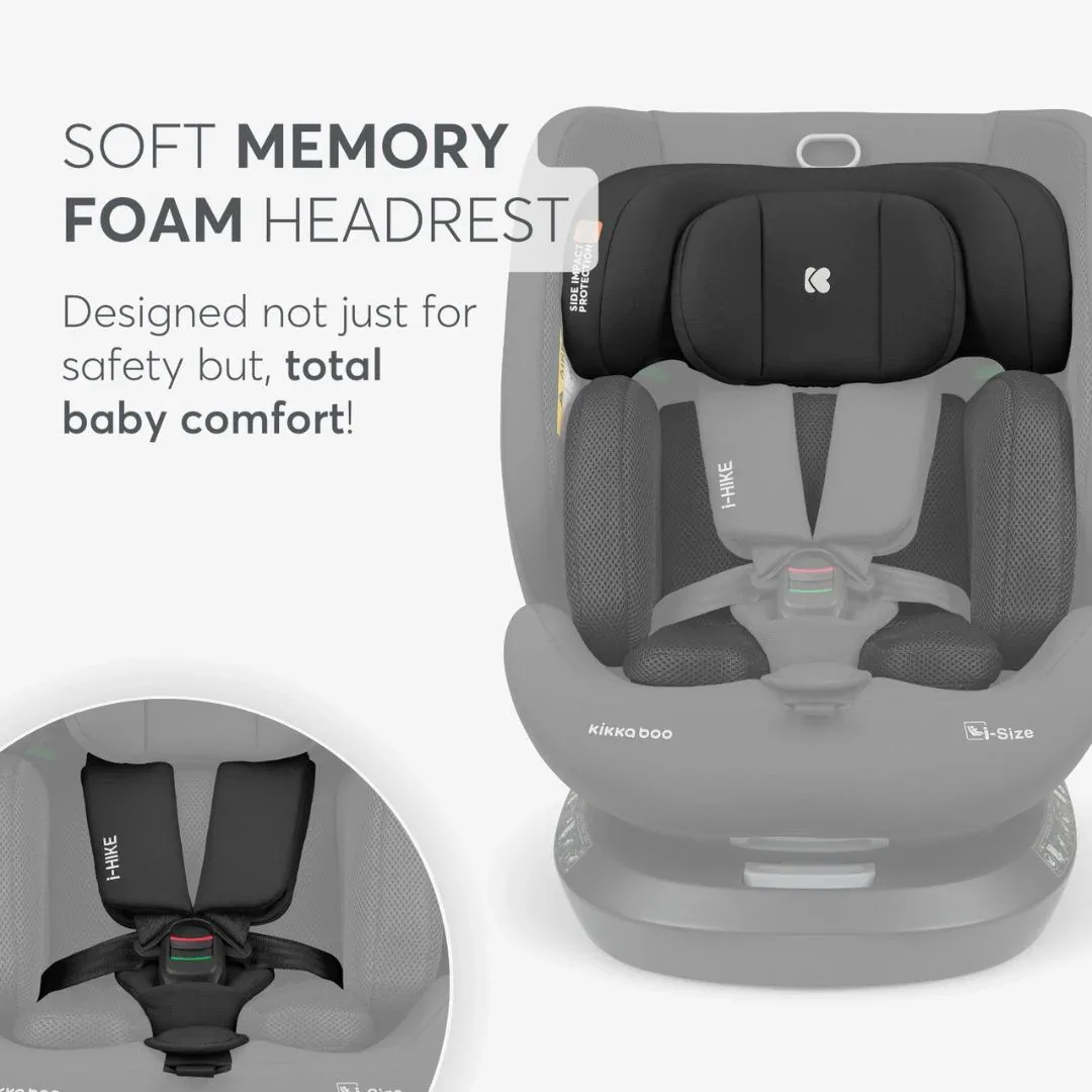 KikkaBoo® Car seat 360°  i-Hike i-SIZE (40-150 cm) Black 2025 - Image 10