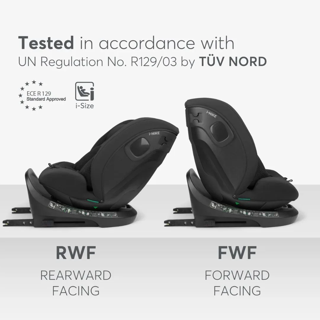KikkaBoo® Car seat 360°  i-Hike i-SIZE (40-150 cm) Black 2025 - Image 7